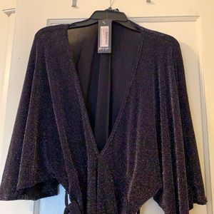 Butterfly sleeved bodysuit